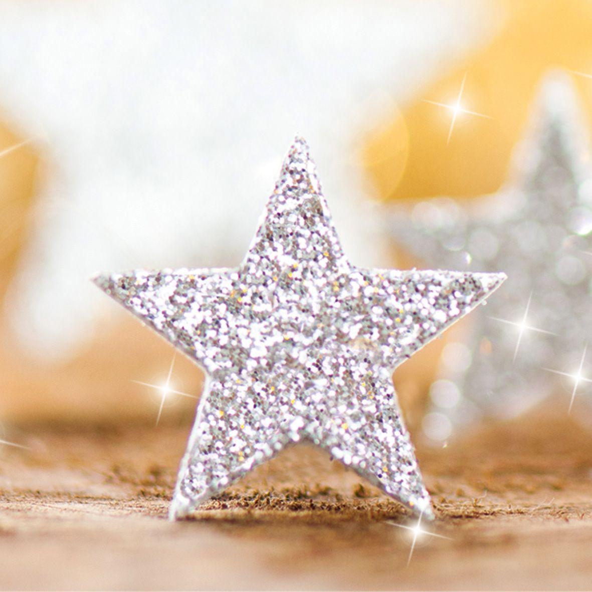 Weihnachtsbriefpapier Glitter Star DIN A4 90g-2-big-img
