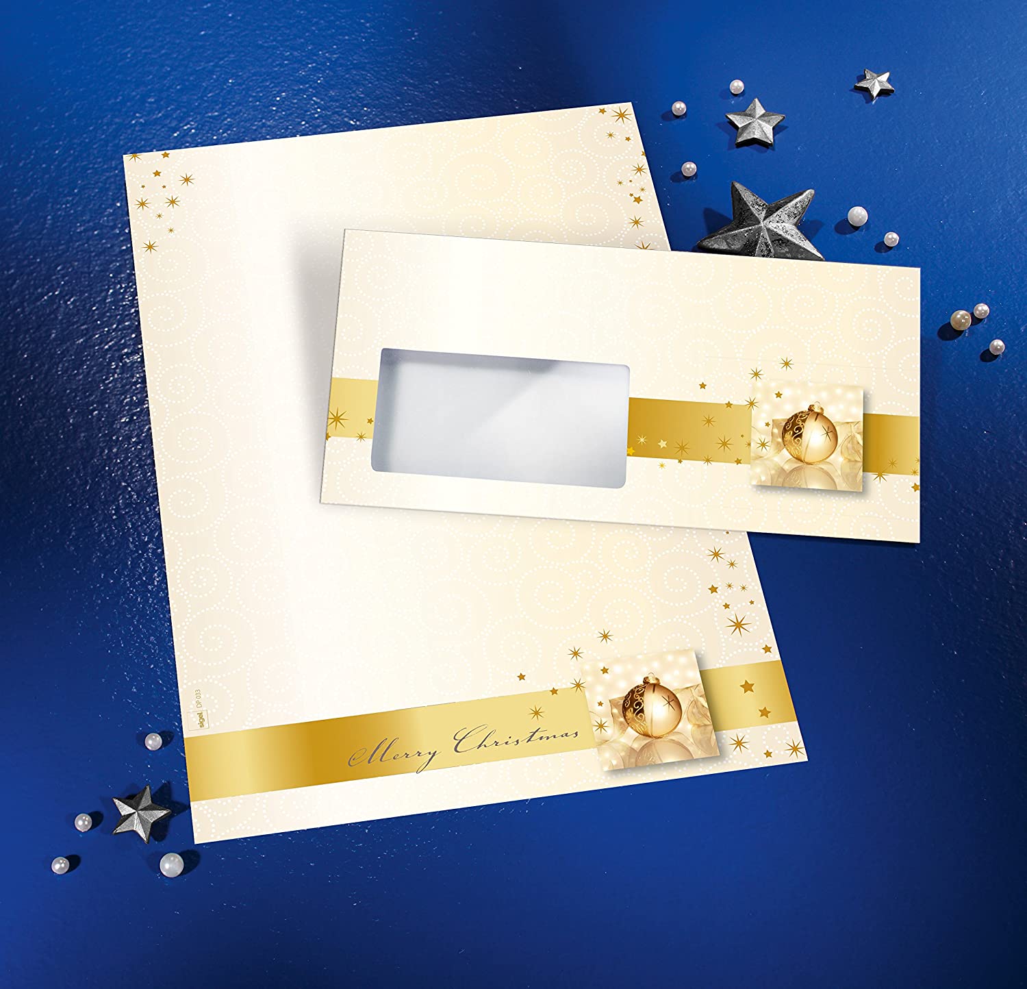 Weihnachtsbriefpapier Golden Times DIN A4 90g-3-big-img